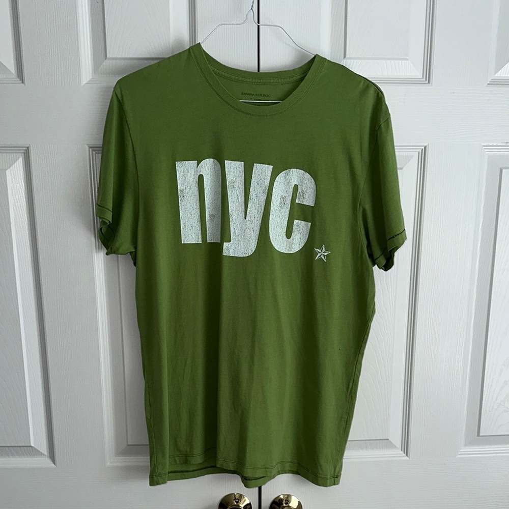 Banana Republic Green Short Sleeve Tee XL